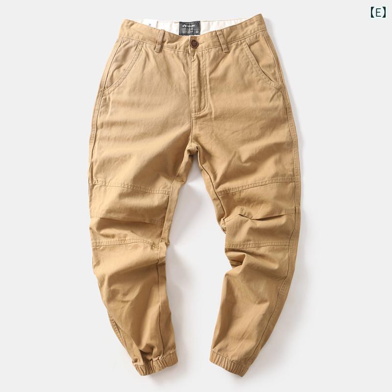 ワークパンツ メンズ レディース ジョガーパンツ コットン レトロ レギンス ストレート 厚手 暖かい 冬 通気性 ふわふわ カジュアル 若見え