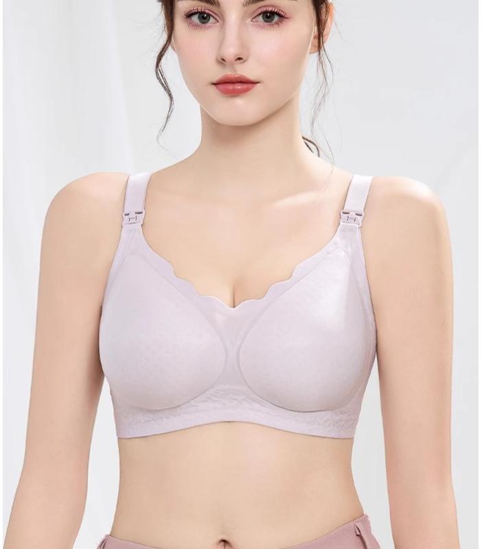マタニティ ブラジャー 妊娠中 夏 ノンワイヤー 授乳 母乳 育児 下着 薄手 通気性 リラックス フィット 無地