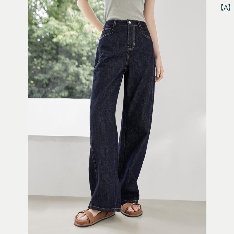 レディース パンツ ボトム おしゃれ かわいい カジュアル ヴィンテージ風 モダン ジーンズ デニム ジーパン 夏 レトロ ストレート