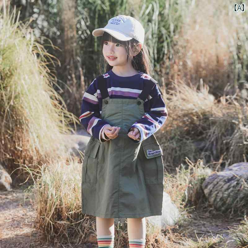 ガールズ 女の子 キッズ 子供用 スカート カジュアル アクティブ 動きやすい 山岳 アウトドア サスペンダー 春 防水