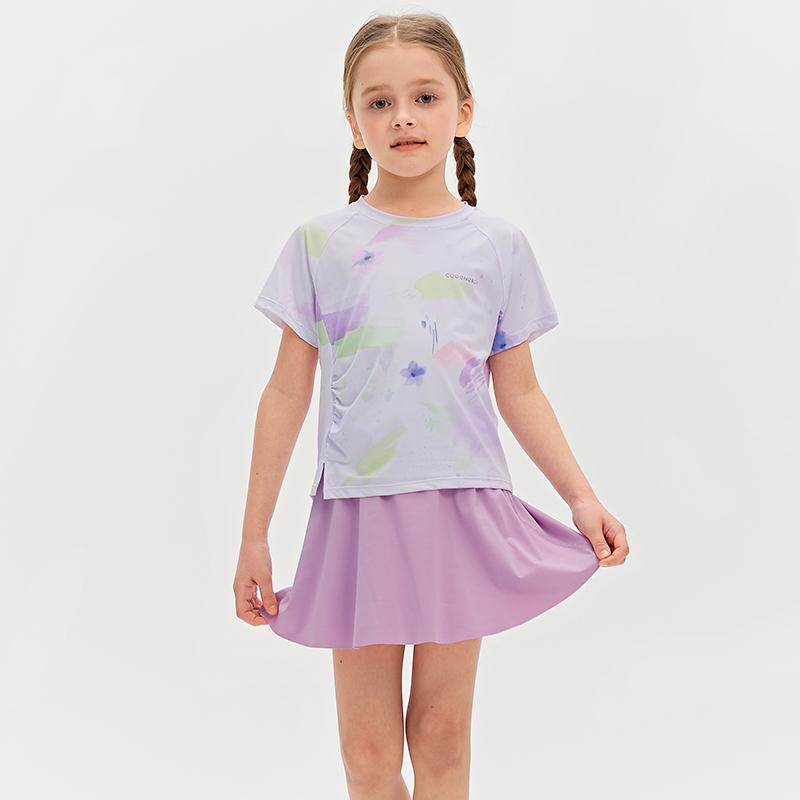 キッズ 子供服 女の子 ミニスカート クール スポーツウェア 夏 速乾 薄手 アクティブ カジュアル 快適