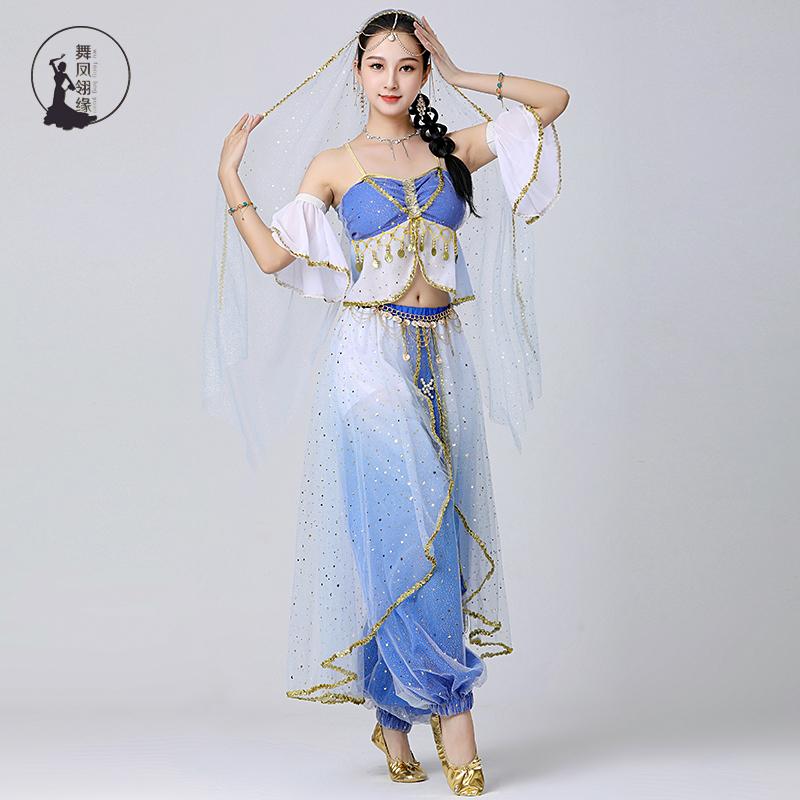 ⭐*︎様 【数回のみ使用】エジプト製 グリーン ベリーダンス衣装 ベリーダンス衣装 《ミントグリーン×グリーン》 Monaleza エジプト製