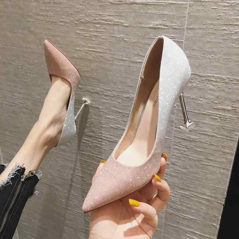 パンプス ハイヒール 小さいサイズ フレンチ レディース スティレットヒール 尖った クリスタル ブライズメイド 大きいサイズ おしゃれ エレガント フェミニン パーティー ビジネス お出かけ