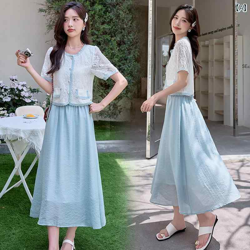 成人女性服 セットアップ 背広 夏 愛想のいい表現スタイル 半袖 シングル前胸部 コーデ トップス 今めかしい スコート 2点