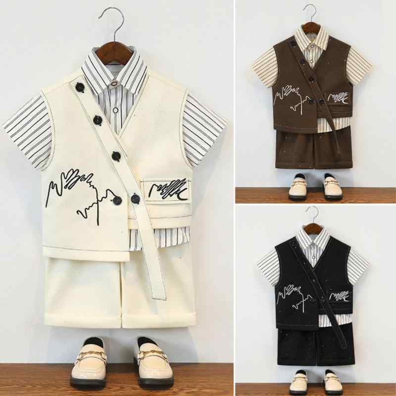 ベストスーツ 上下セット 左右非対称 スパンコール Vネック 衣装 キッズ 子供 メンズ ステージ 発表会 パーティー カジュアル デザイン性 モダン 4,783円
