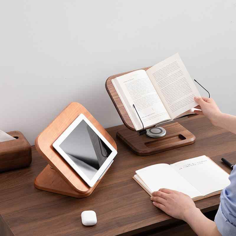 タブレットスタンド 北米産 ブラックウォールナット 無垢材 多機能 読書 タブレット スタンド ノートパソコン 木製 ナチュラル 実用的 頸椎保護 高さ調節 持ち運び便利 組み立て簡単 スタイリッシュ 5,870円