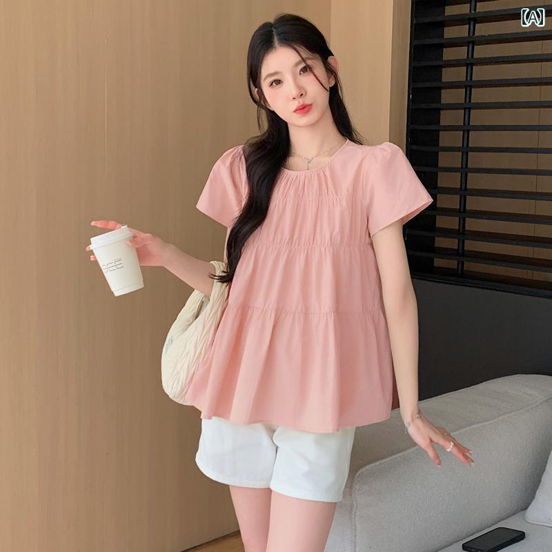 妊婦用 サマー セット 夏 トップス レディース ショートパンツ おしゃれ スタイリッシュ 涼感 ハイエンドウェア