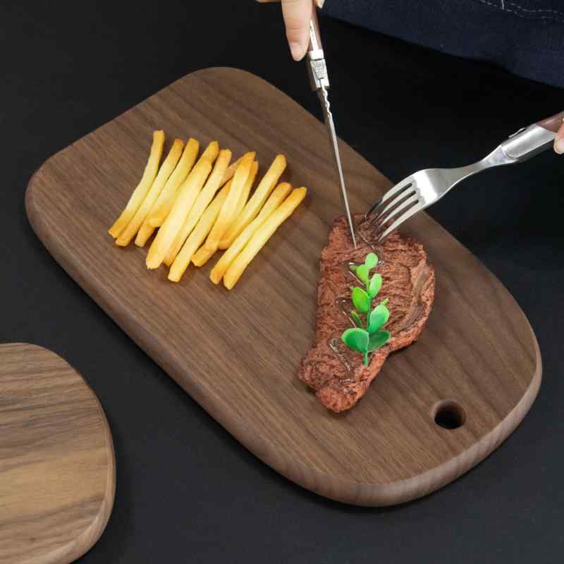 和風 まな板 高級感 ステーキ パン スナック トレイ 厚手 おしゃれ プレート 多用途 カッティング ボード 耐久性