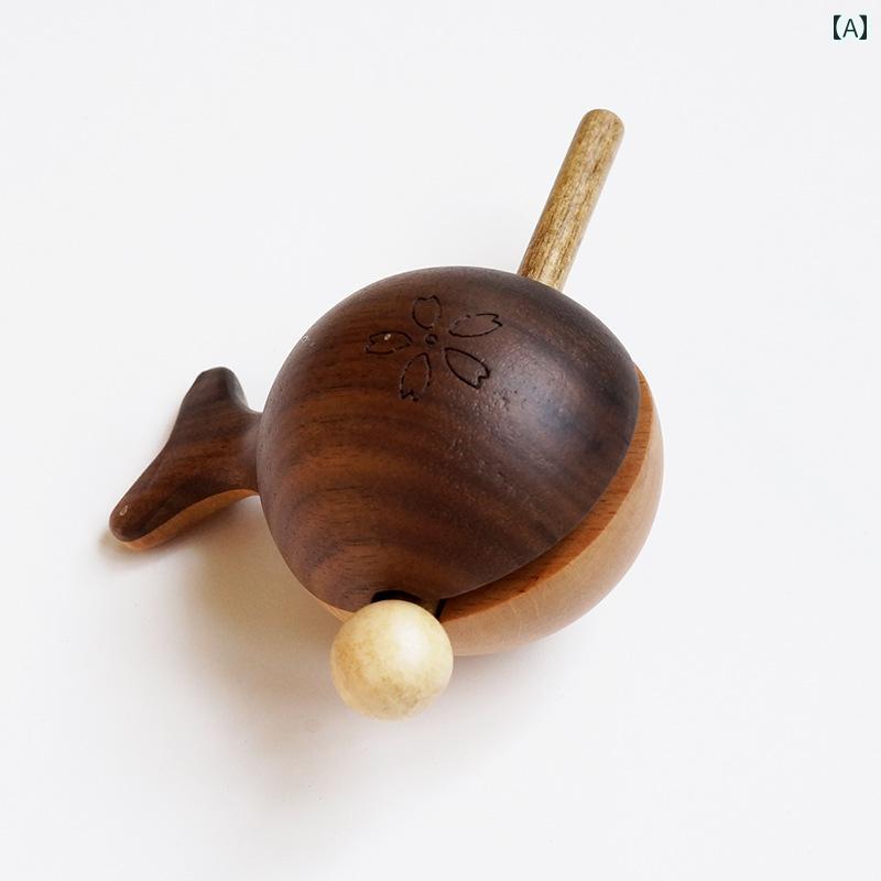 木魚 かわいい ストレス解消 オブジェクト リビング 木製品 プレゼント 瞑想 装飾品 インテリア リラックスタイム レディース シンプル おしゃれ