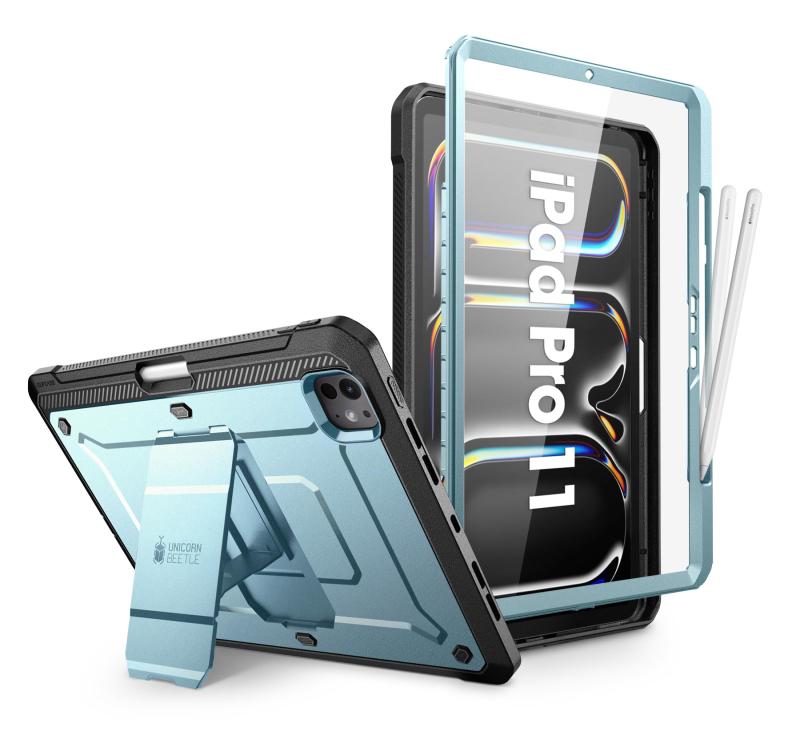 SUPCASE iPad1 2024 ケース 全面保護 Apple 鉛筆充電対応 Apple ペン収納 保護フィルム付き スタンド内蔵型 頑丈なキックスタンド保護ケース UBPro シリーズ