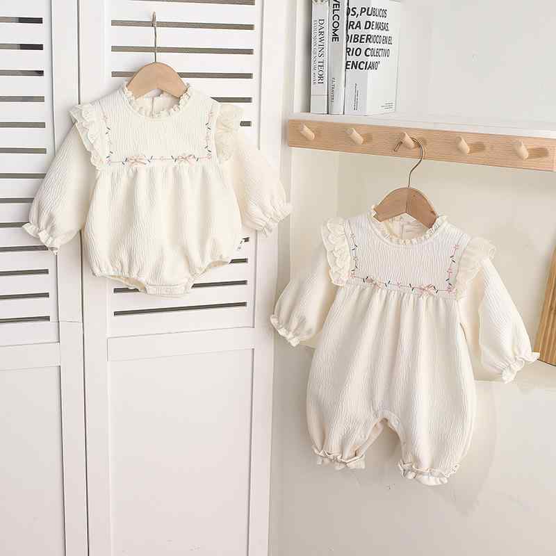 カバーオール ベビー服 赤ちゃん ロンパース フレンチ おしゃれ シンプル カジュアル フェミニン かわいい 女の子 フリル 花柄 お出かけ レジャー ギフト 柔らか