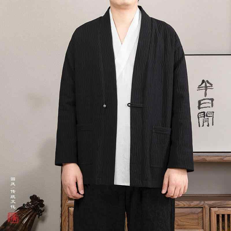 瀬戸もの風 メンズ 上衣 レトロ 無地 アウター ゆったり 中年 リラクシング 御部屋御召しもの 仏教 ジレー 漢服 ゆったり 分かりやすい 途轍も無い大きさ