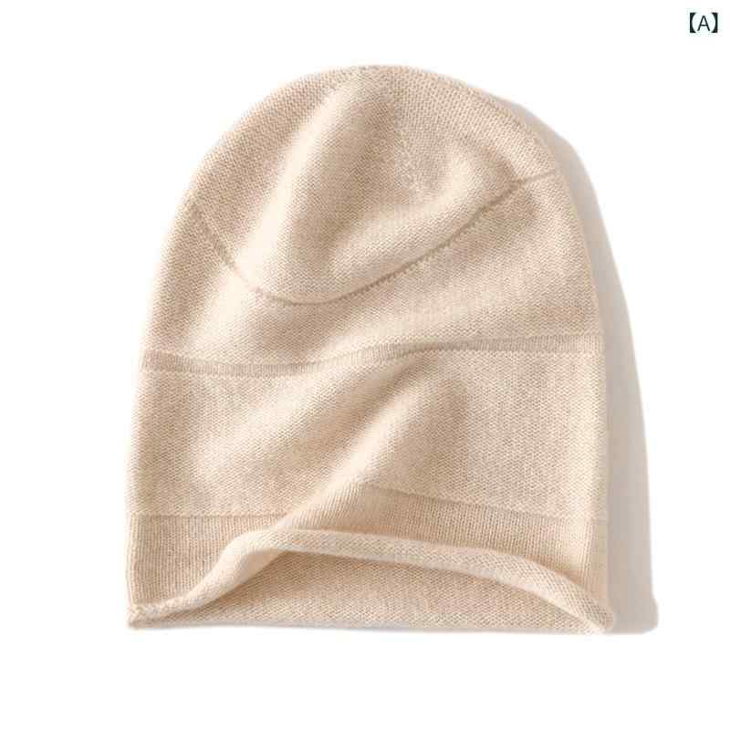 ニット帽 レディース カシミヤ ヤギ絨 秋冬 防寒 保温 ビーニー ワッチキャップ 無地 シンプル ベーシック カジュアル エレガント 高級感 グレー