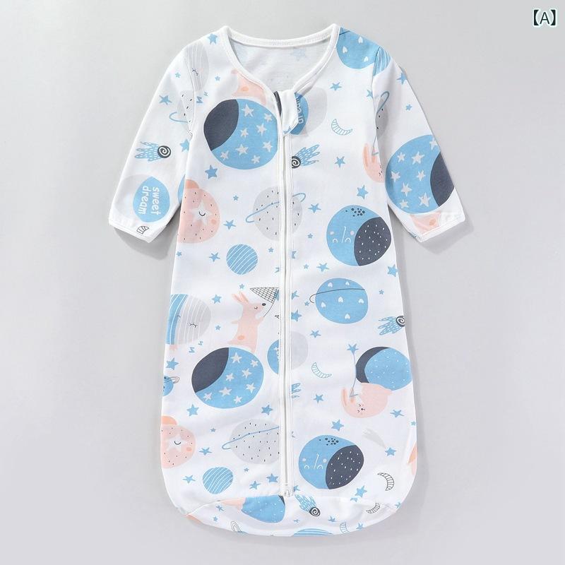 スリーパー ベビー 新生児 赤ちゃん 乳幼児 男の子 女の子 モロー反射対策 ぐっすり安眠 長袖 オールインワン カバーオール 綿 コットン 柔らかな肌触り 総柄 かわいい柄 オールシーズン 通年 寝間着 パジャマ 出産祝い