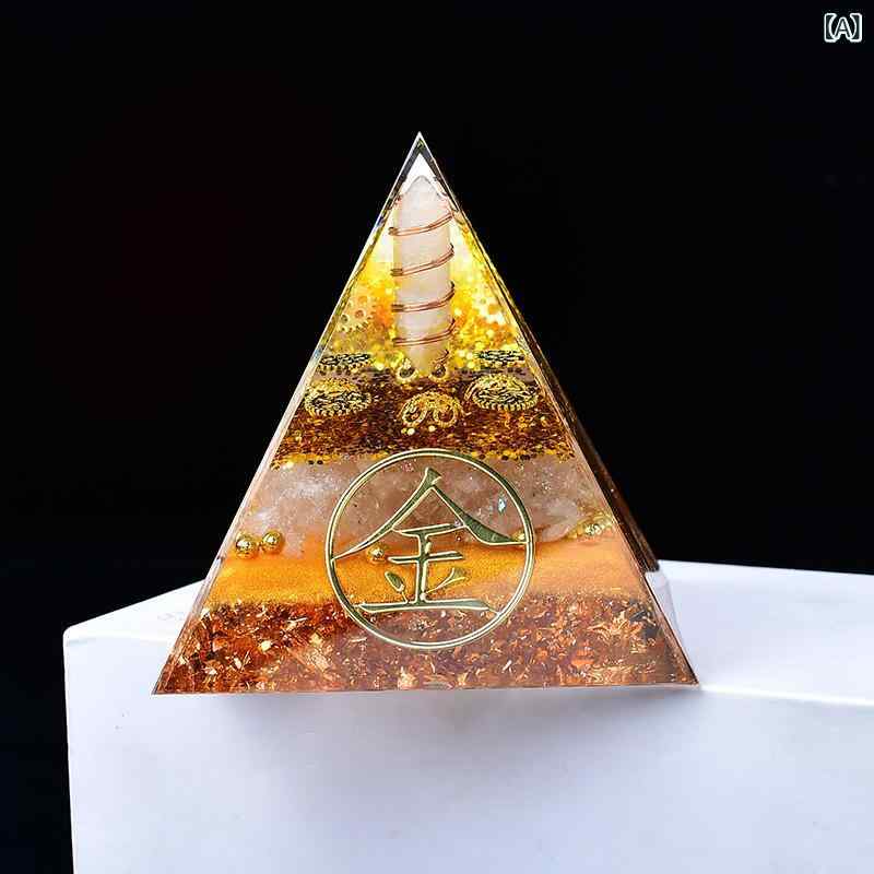 飾り付け 生まれながら石英 さざれ石石 レジン 金字塔 金木苦しさ土 五行 石英柱 リビング 事務所 入り口・入口 室内装飾 オブジェ 癒やし 斎戒もく浴 力強さ石ころ 開運 風水 臥し所 文房 手芸・クラフト・生地-日用品雑貨・文房具・手芸-ビーズ・ストーン