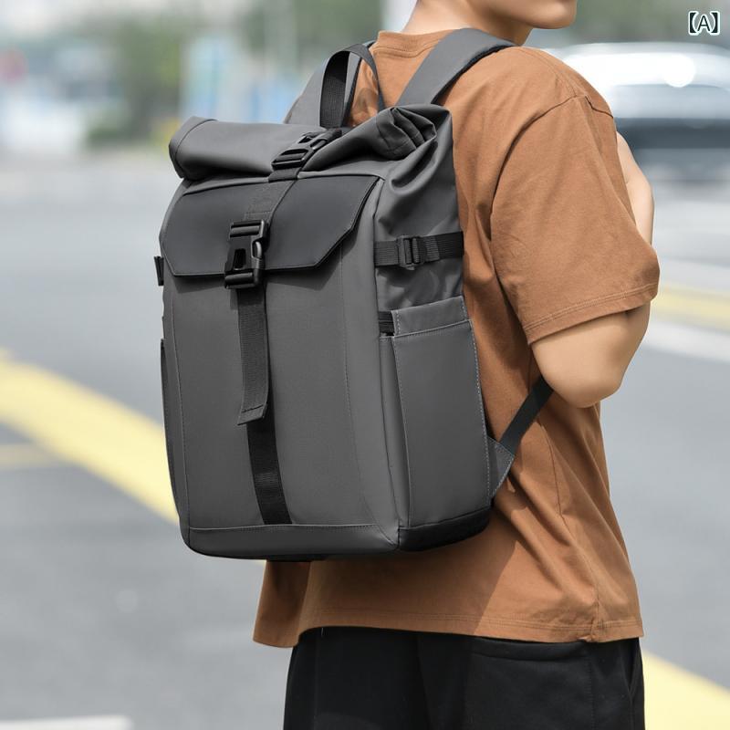 リュック メンズ 男性用 バックパック 大容量 パソコン収納 15インチPC対応 防水 撥水 オックスフォード生地 ビジネス カジュアル 旅行 通勤 出張 学生 通学 普段使い