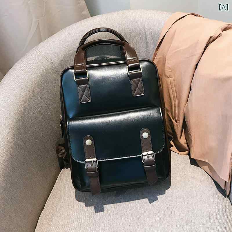 リュックサック 男女兼用 バックパック 大容量 多機能 手提げ トートバッグ 秋冬 おしゃれ 通学 通勤 旅行 普段使い PUレザー 耐摩耗 防犯 14インチPC収納