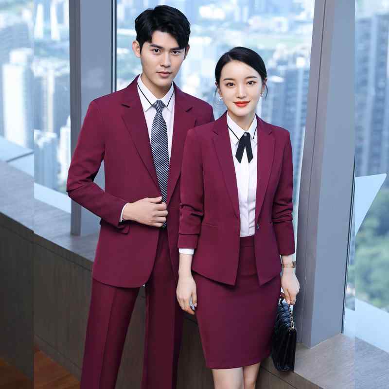 スーツ メンズ レディース ユニセックス ビジネス フォーマル 長袖 ジャケット スラックス パンツ スカート ポリエステル 伸縮性 通勤 オフィス 接客 営業 ホテル 受付 事務服 仕事着