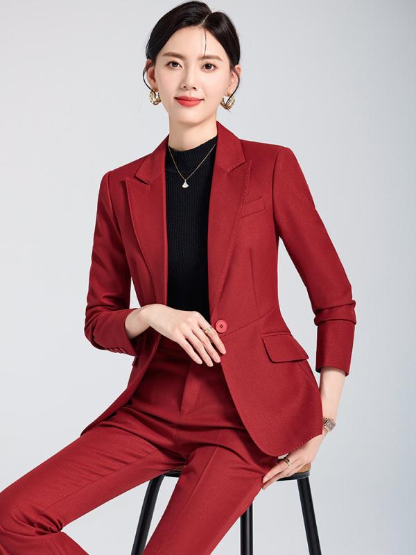 スーツ レディース 女性用 長袖 ジャケット セットアップ 秋冬 オフィス ビジネス フォーマル 通勤 事務服 制服 上品 エレガント