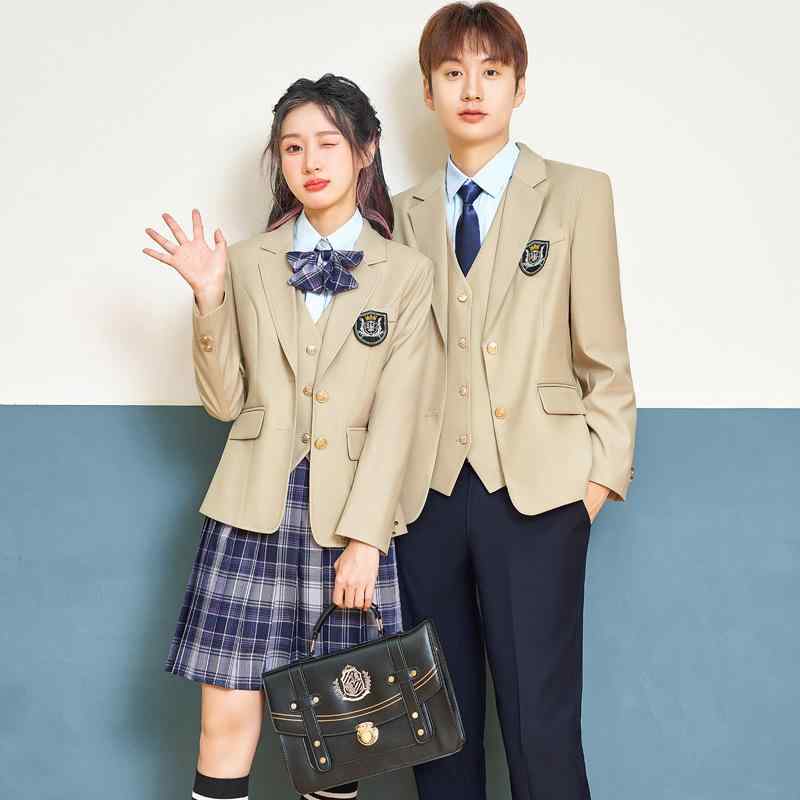 スーツ セットアップ メンズ レディース 学生 保育士 制服 スクールユニフォーム 学院風 ブリティッシュ 韓国風 JKスタイル ブレザー ジャケット フォーマル ビジネス オフィス 通勤 発表会 ポリエステル混紡 ツイル 長袖 秋冬
