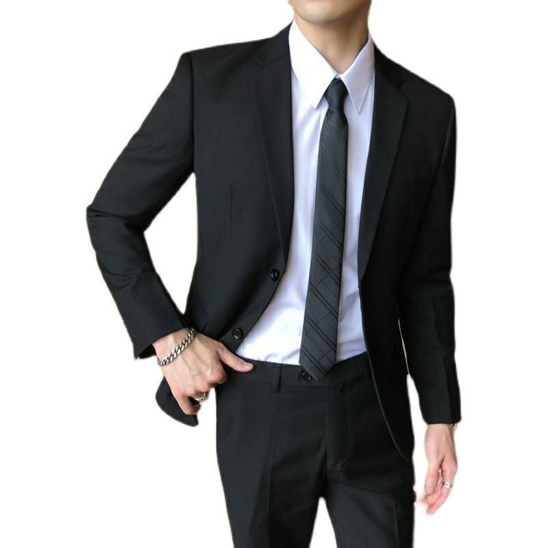 スーツ メンズ スリーピース スリムフィット シングルスーツ 春秋 ビジネス フォーマル 結婚式 礼服 通勤 アセテート繊維 ブラック グレー
