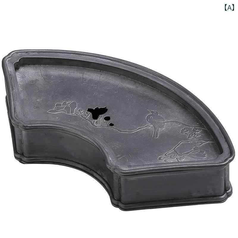 茶盤 古錫 ビンテージ 和風 レトロ ポットスタンド 急須置き 中国茶器 乾式 水受け ティートレイ 建水 ティーマット お盆 高級感