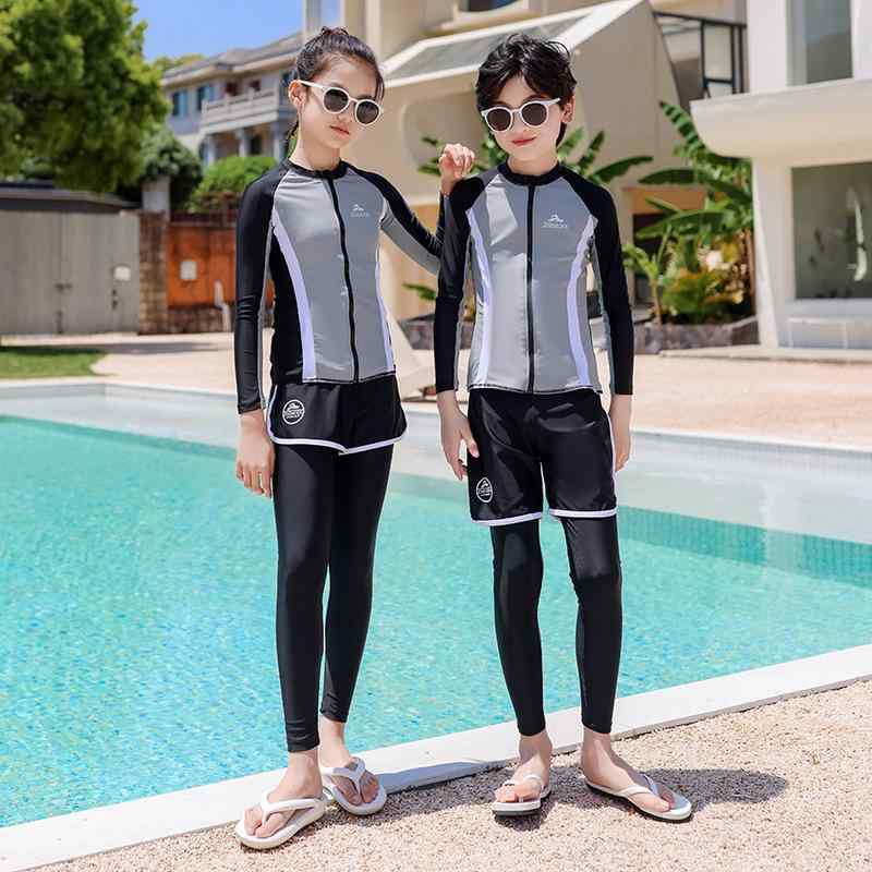 ラッシュガード 親子 キッズ 男の子 女の子 ウェットスーツ 水着 セパレート 長袖 ロングパンツ シュノーケリング ダイビング マリンスポーツ UVカット ポリエステル ナイロン 春夏