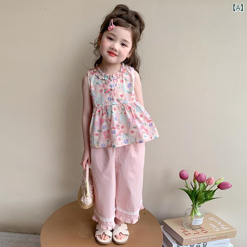 子供服 女の子 キッズ ガールズ ジュニア 春夏 半袖 Tシャツ チェック柄 スカート ツーピース セットアップ 綿 コットン 薄手 柔らかい 快適 おしゃれ カジュアル 普段着 お出かけ 通学 韓国風 ピンク ブルー