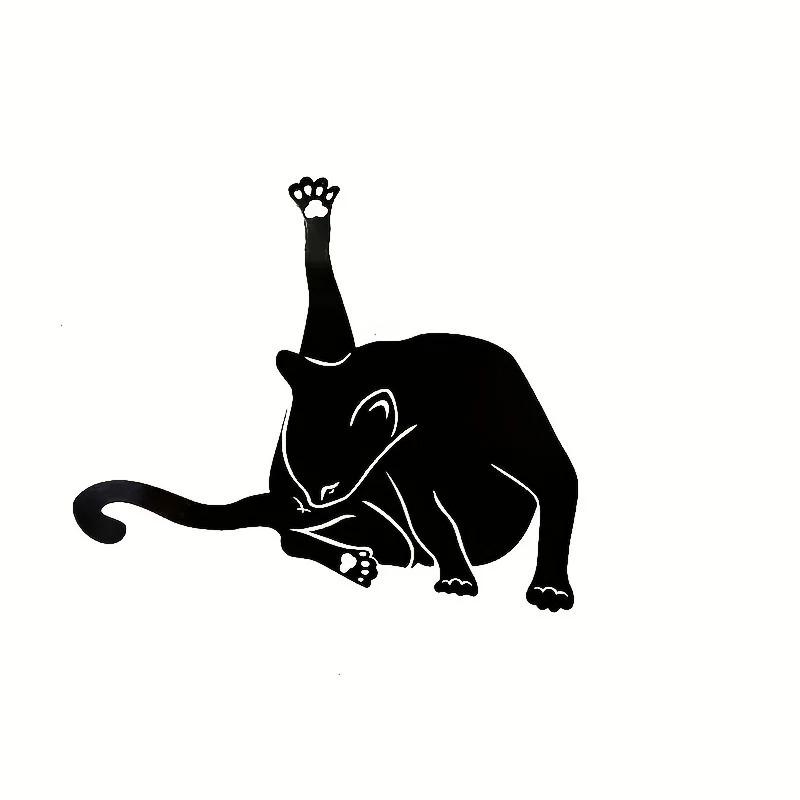 壁飾り 黒猫 アイアン製 モダン シンプル ウォールデコレーション インテリアアート オブジェ 吊り下げ 装飾品 ブラック