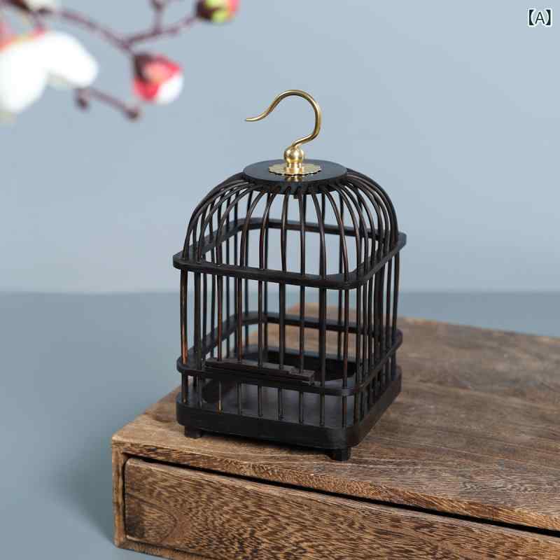 昆虫飼育ケース 紫檀 木製 銅フック 鳴き虫 コオロギ キリギリス スズムシ バッタ 昆虫用 観賞用 手編み 手作り 天然木 無塗装 高級感 頑丈 通気性 ペット用品
