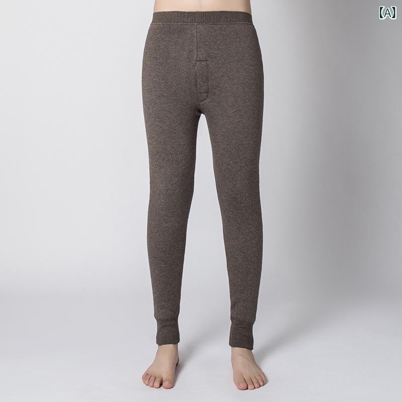 レギンス 男女兼用 カシミヤ 保温 発熱 厚手 裏起毛 ハイウエスト 膝保護 防寒 ルームウェア 普段使い スパッツ 秋冬 ベージュ グレー ブラック