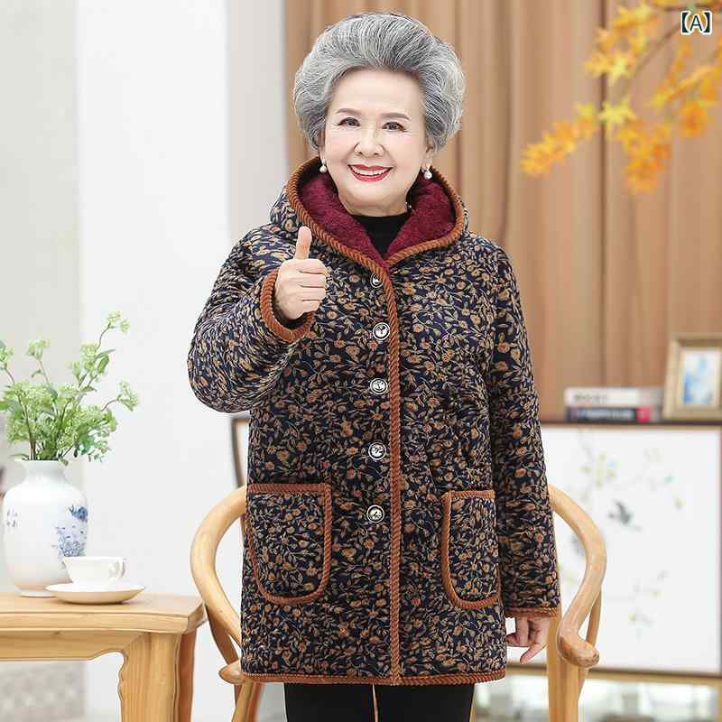中綿コート レディース シニア ミセス 60代 70代 女性用 冬物 防寒 厚手 裏ボア あったか ミドル丈 アウター ポリエステル カジュアル 普段使い 前開き