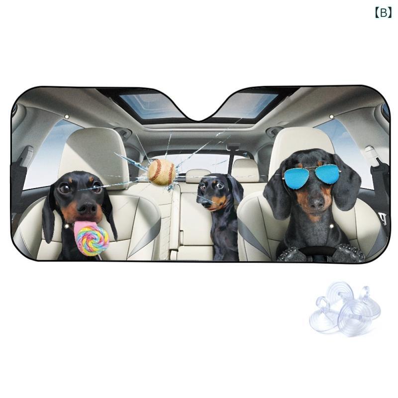 車用サンシェード フロントガラス ユニーク パンダ柄 遮光 遮熱 断熱シート UVカット 紫外線対策 車内保護 汎用 折りたたみ 簡単設置 二層アルミフィルム フォーム素材 かわいい