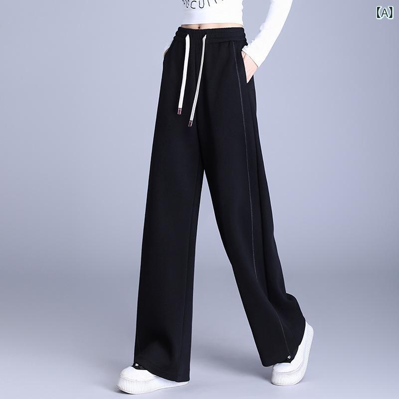 パンツ レディース 高級感 綿混 ストレッチ イージーケア 春夏 カジュアル ドローストリング ウエストゴム 落ち感 ストレート ハイウエスト ロング丈 体型カバー 脚長効果 細見え 普段使い 上品 8,040円