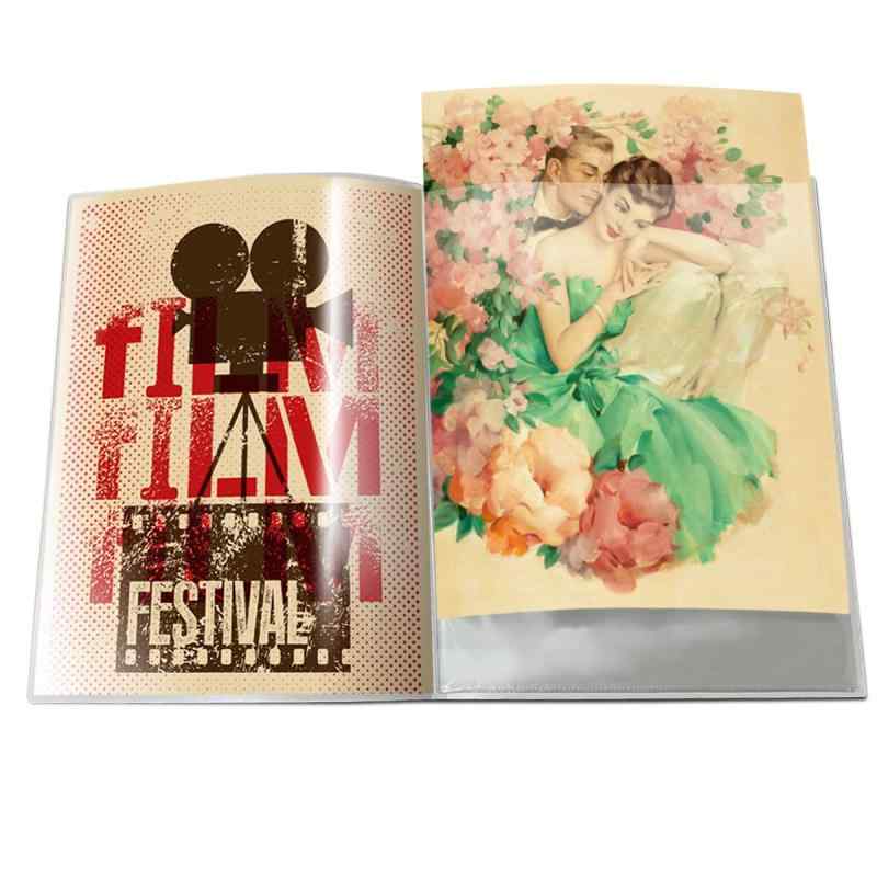 ラッキーシン B2ポスターファイル クリアファイル 40枚収納20ポケット ポスターケース 保管用ケース付き 6,166円