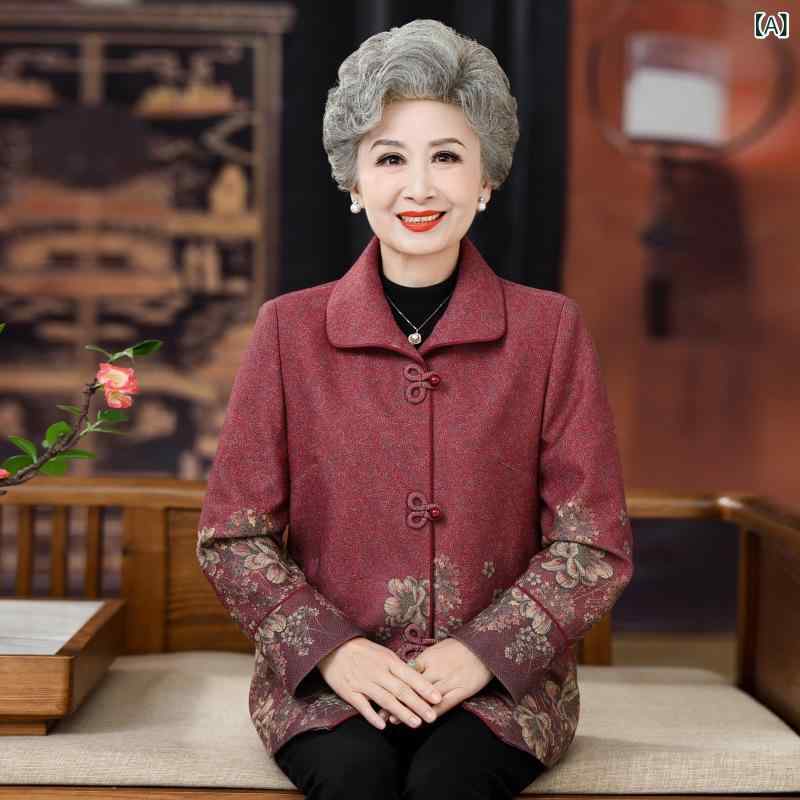 カーディガン レディース 中高年 シニア 婦人服 秋冬 上品 ゆったり 羽織り ママ 祖母 お出かけ 普段使い ポリエステル ネットレース レッド ブルー
