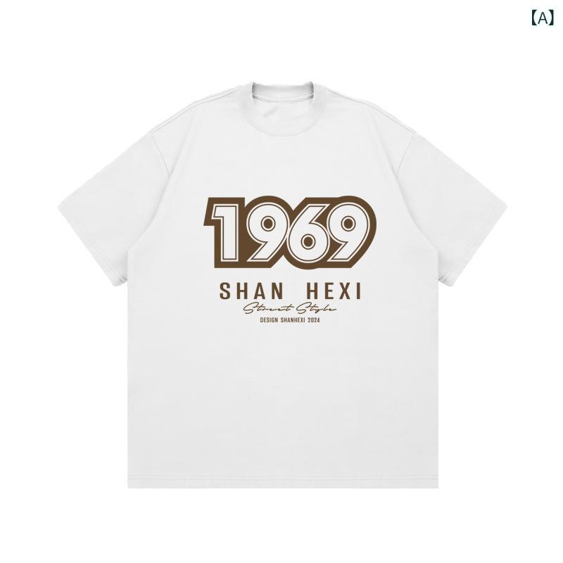 Tシャツ メンズ ヘビーウェイト 厚手 コットン 透けない 夏 オーバーサイズ ゆったり 半袖 トップス デイリー カジュアル 通気性 防シワ 抗菌 耐摩耗