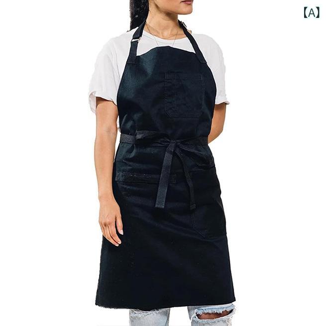 エプロン メンズ レディース ユニセックス 大人用 帆布 キャンバス生地 和風 おしゃれ シンプルモダン キッチン カフェ 飲食店 ワークウェア 作業服 絵画 アトリエ DIY ガーデニング 防汚 丈夫 耐久性 フリーサイズ ブラック レッド ブルー