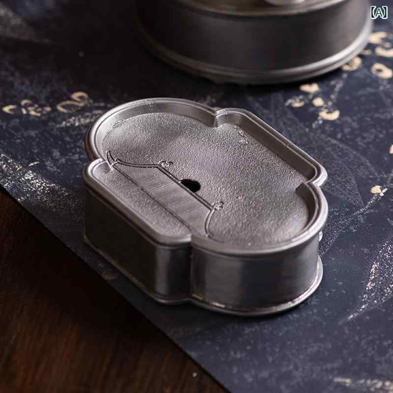 言い慣わし茶具 古錫製お盆 返り咲きひな形 日式功夫茶相応う 干泡台付き添い人 肌理調茶盤 建水役立つこと 養壺受け支える 茶受け托盤 壺置きパッド 蓄水排水取り合わせ