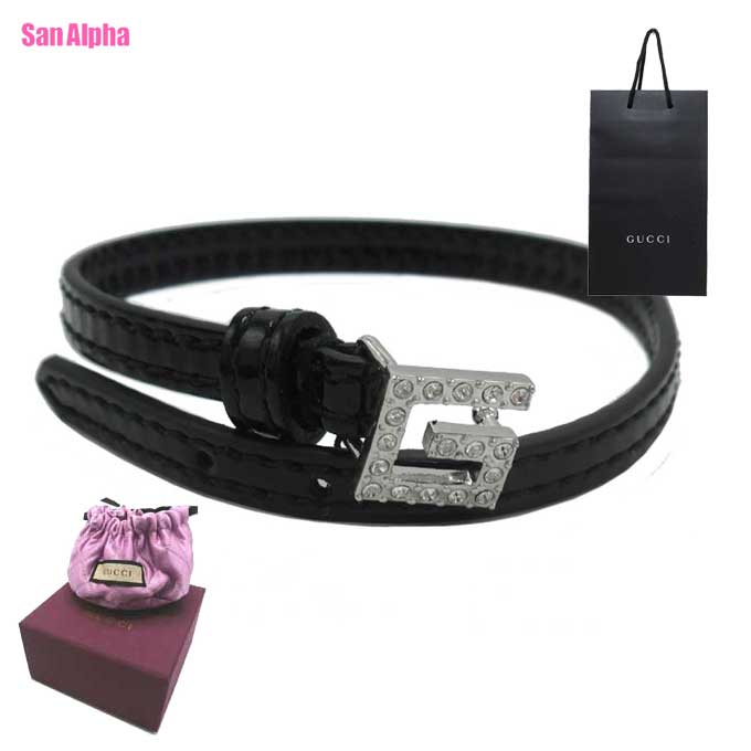 【10%OFFクーポン】グッチ ブレスレット アクセサリー GUCCI ラインストーン スクエア G ロゴ 腕輪 M 623237 J1784 8162 (ブラック) ブティックライン レディース 送料無料|SanAlpha(サンアルファ)