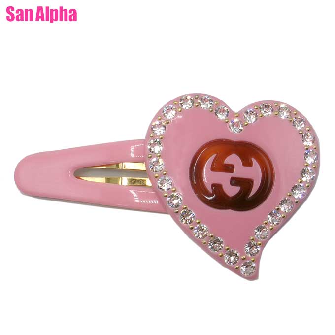 楽天市場】GUCCI グッチ Interlocking G Heart Small Hair Clip