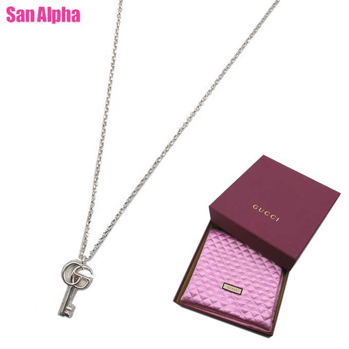 【1000円OFFクーポン】グッチ ネックレス アクセサリー GUCCI Ag925 シルバー ダブルG キー モチーフ ネックレス 770723 J8400 8106 (シルバー系)アウトレット レディース 送料無料