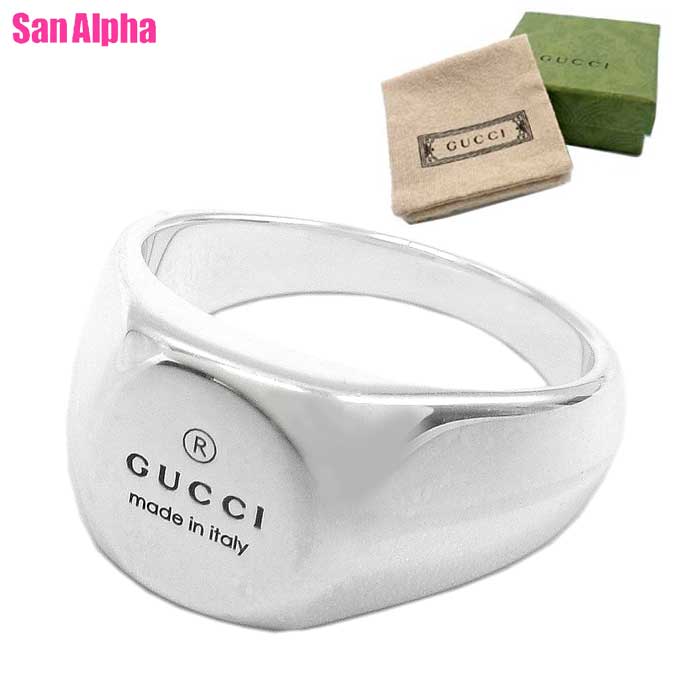 【1000円OFFクーポン】グッチ 指輪 アクセサリー GUCCI TRADEMARK シルバー925 AG925 トレードマーク リング 779162 J8400 8106 (シルバー系) ブティックライン レディース メンズ ユニセックス 送料無料