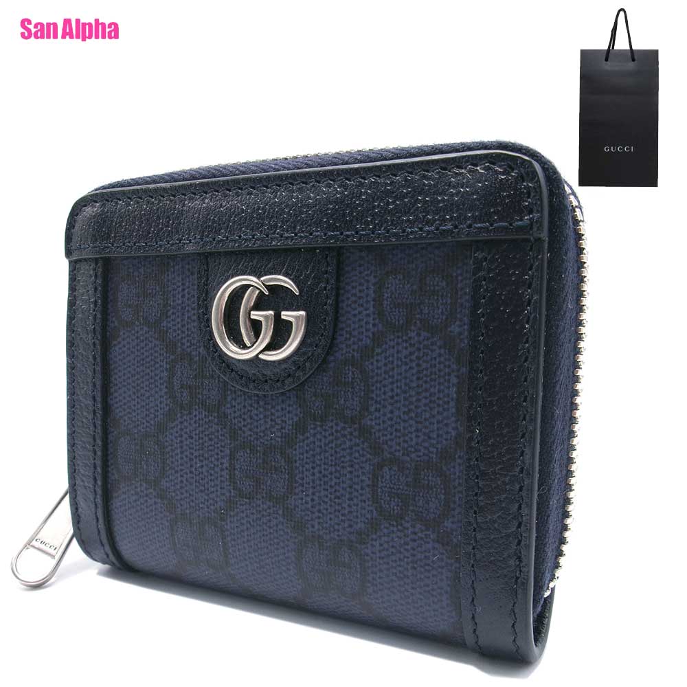 GUCCI グッチ 歌留多入れもの レディース OPHIDIA オフィディア GGスプリーム なめし革 GGマーモント パウダーコンパクト ウォレット 791744 UULBN 4055 米国海軍系 ブチック生産ライン