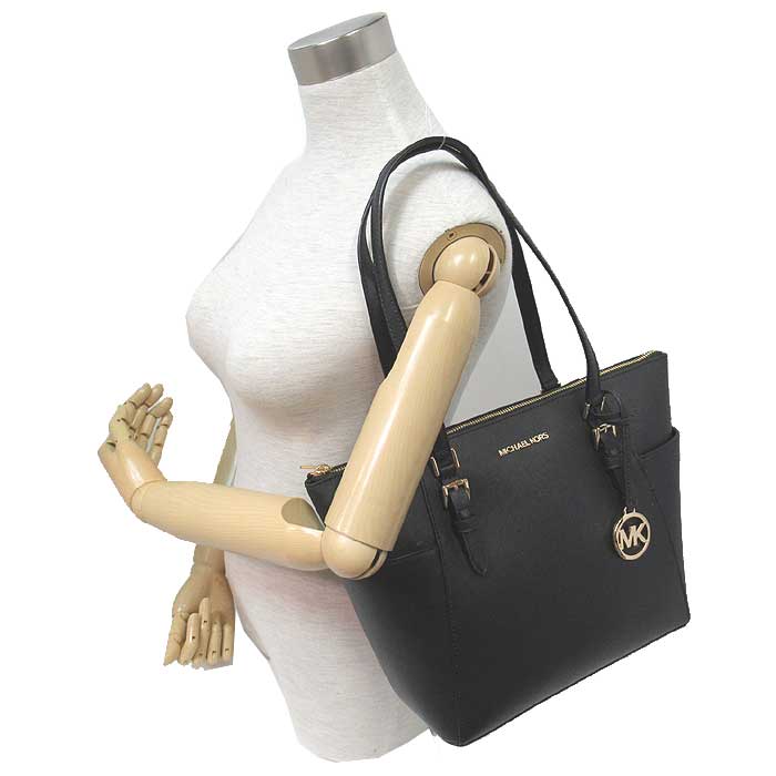 トートバッグ Kors シャーロット ラージ ラージ アクセサリー 35t0gcft7l Michael マイケルコース San Charlotte レザー Lg ジップトート アウトレット Tz Tote Leather Black ブラック Rcp 楽天カード分割 レディース Sanalpha サンアルファ 14