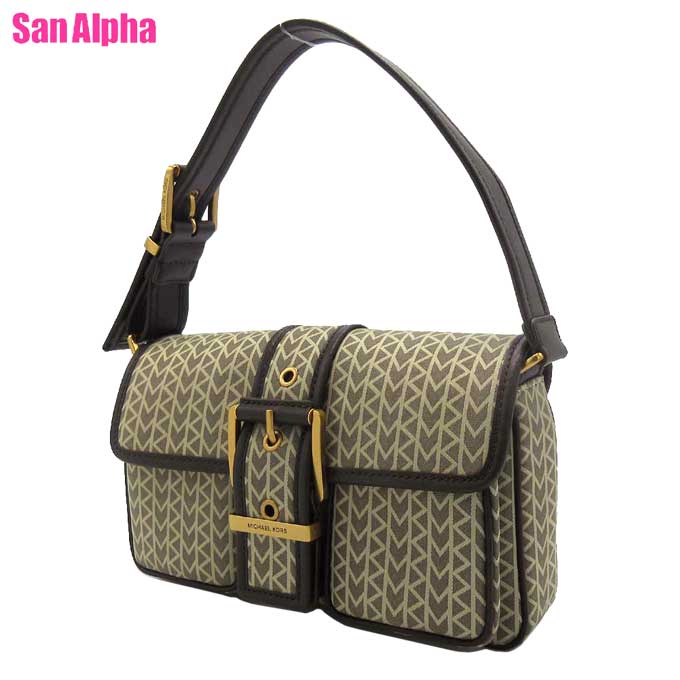 【10%OFFクーポン】マイケルコース バッグ ショルダーバッグ MICHAEL KORS COLBY MK2000 ジャカード ロゴ ミディアム ショルダー 肩掛け 30T5ABAL8J NATURAL (ナチュラル) アウトレット レディース 送料無料