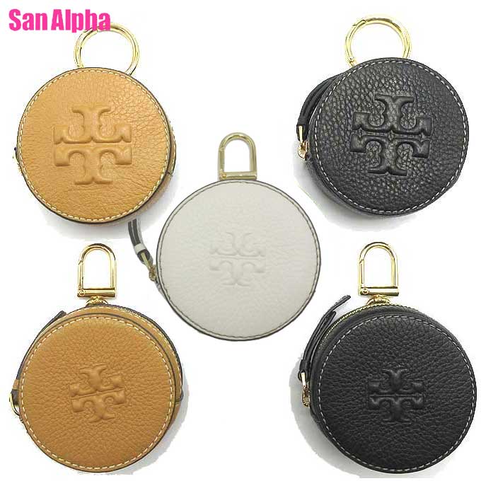 【スプリング式キーリング金具・２タイプあり】トリーバーチ 財布 ポーチ TORY BURCH ティア レザー エンブレムモチーフ コインポーチ カラビナ付き 150410 0623 アウトレット レディース 送料無料