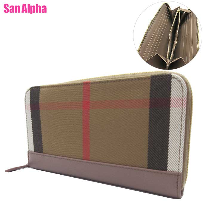 楽天市場】バーバリー BURBERRY 長財布 ラウンドファスナー