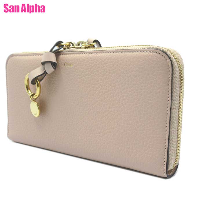 クロエ 紙入れ 長紙入れ Chloe ALPHABET なめし革 ロゴタイプ刷り上げる ロングジップウォレット CHC16AP706H9Q 24L BLUSH NUDE (ベージュ系) 逃げ口 レディース 貨物輸送無料