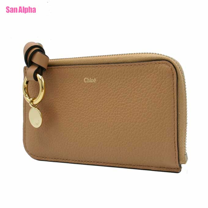 クロエ 札入れ 歌留多入れもの Chloe Alphabet なめし革 スモール 歌留多入れもの ウォレット CHC21WP716 F57 26X (点火装置タン) 逃げ道 レディース 貨物輸送無料